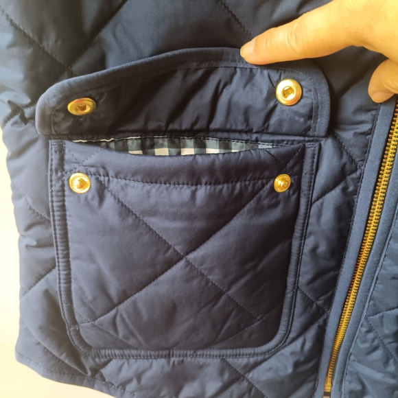 J. Crew Navy Quilted Vest - Picture 3 of 12